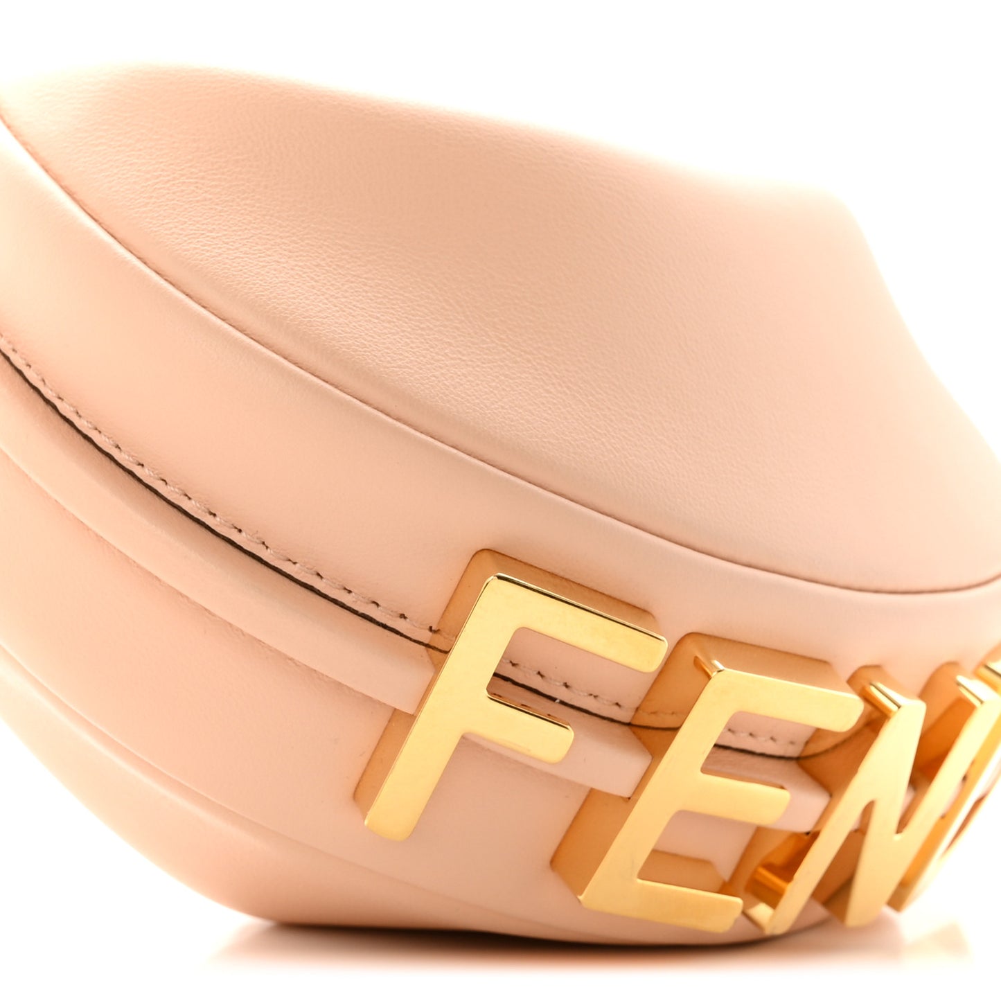 Vitello Grace Matte Nano Fendigraphy Hobo Charm Light Rose