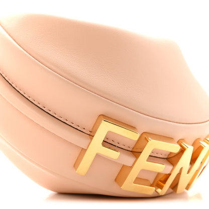 Fendi Vitello Grace Matte Nano Fendigraphy Hobo Charm Light Rose 9 of 10