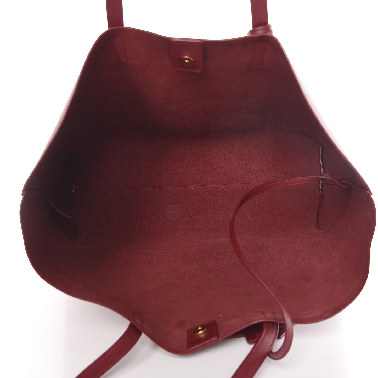 Calfskin Large Shopping Tote Deep Carmin