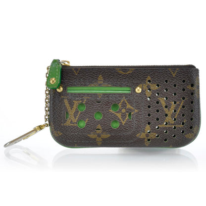 Louis Vuitton Monogram Perforated Key Pouch Green 1 of 8