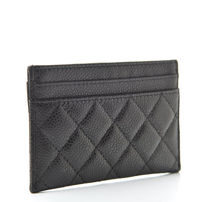 Chanel Caviar Quilted Boy Card Holder Black 3 of 9