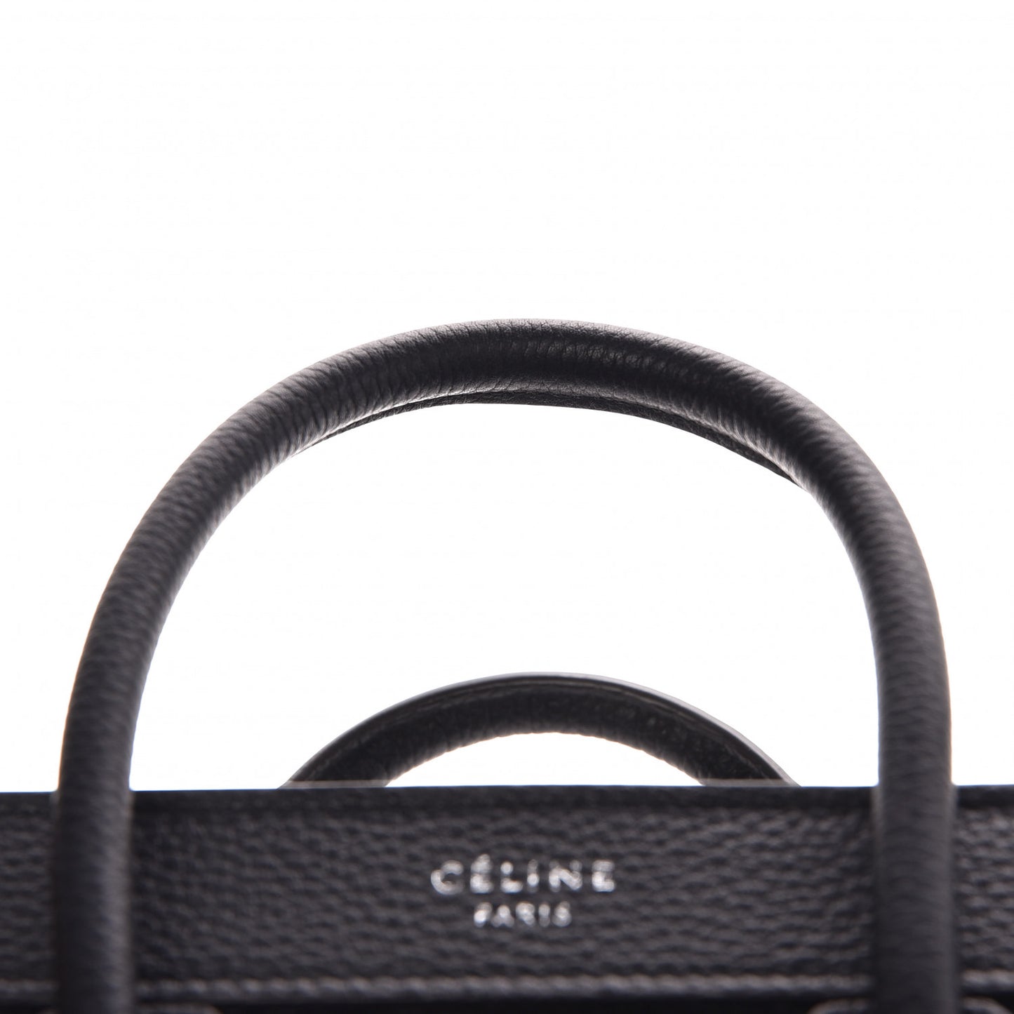 Drummed Calfskin Nano Luggage Black