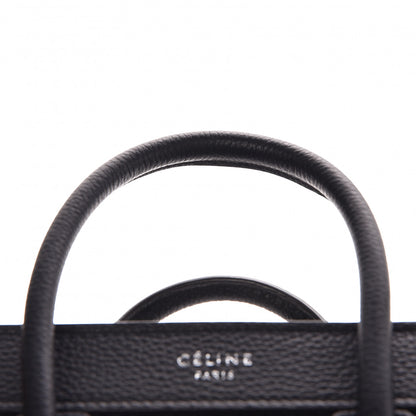 Celine Drummed Calfskin Nano Luggage Black 12 of 13