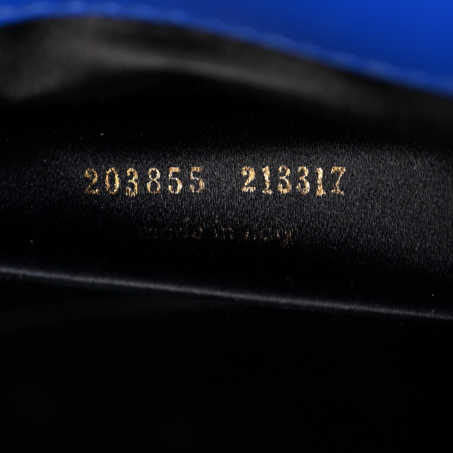 Textured Patent Monogram Large Belle De Jour Clutch Royal Blue