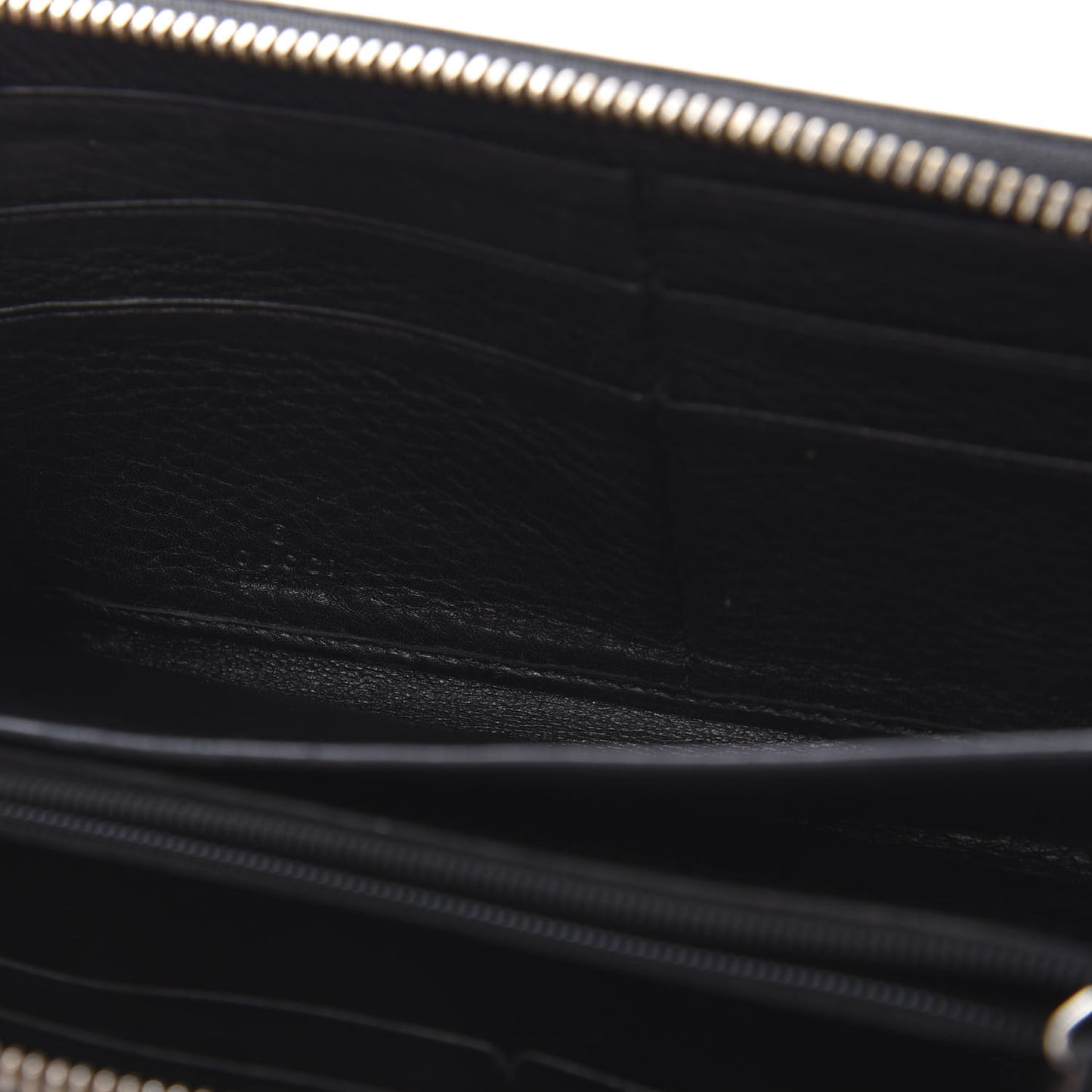 Calfskin Soho Zip Around Wallet Black