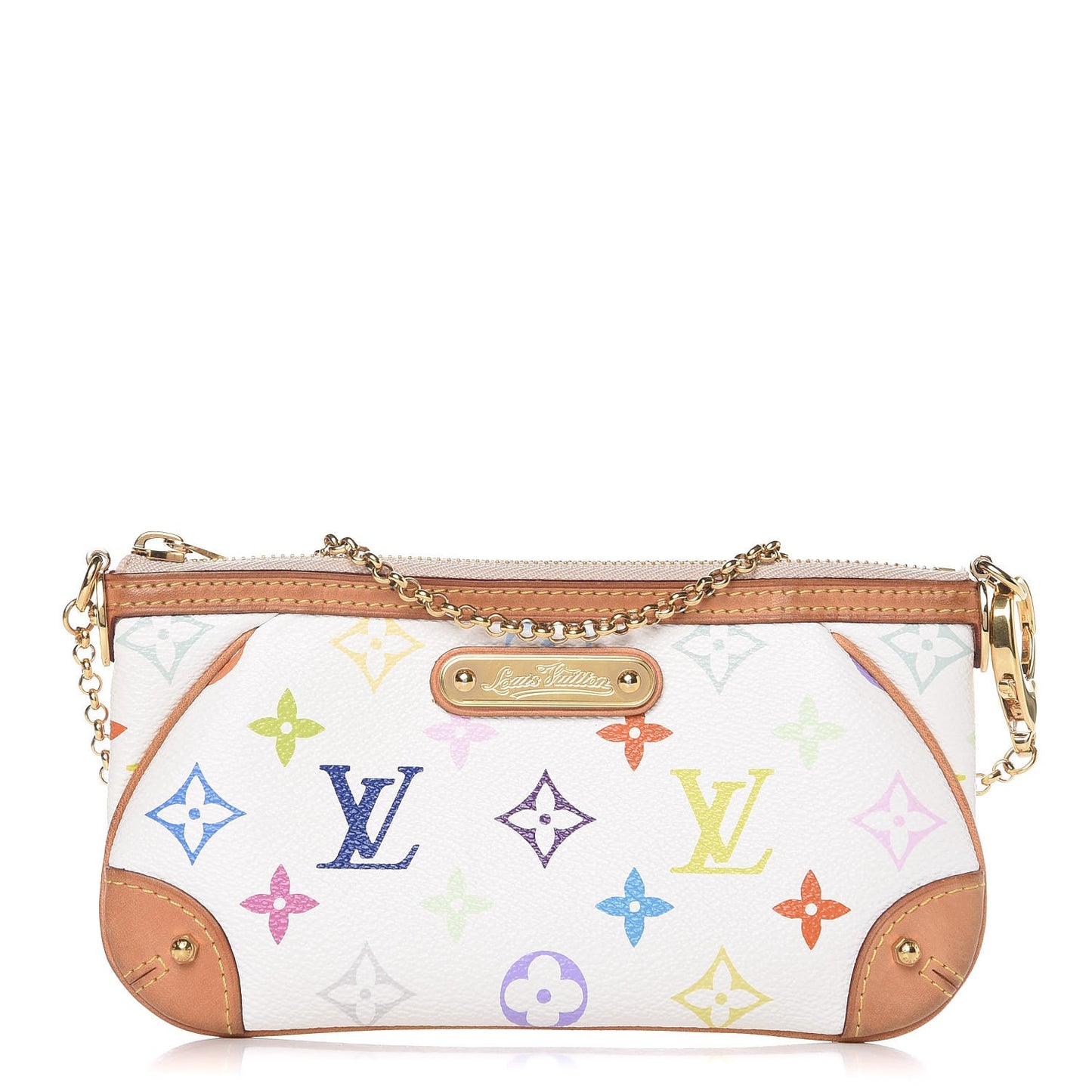 Monogram Multicolor Pochette Milla MM White