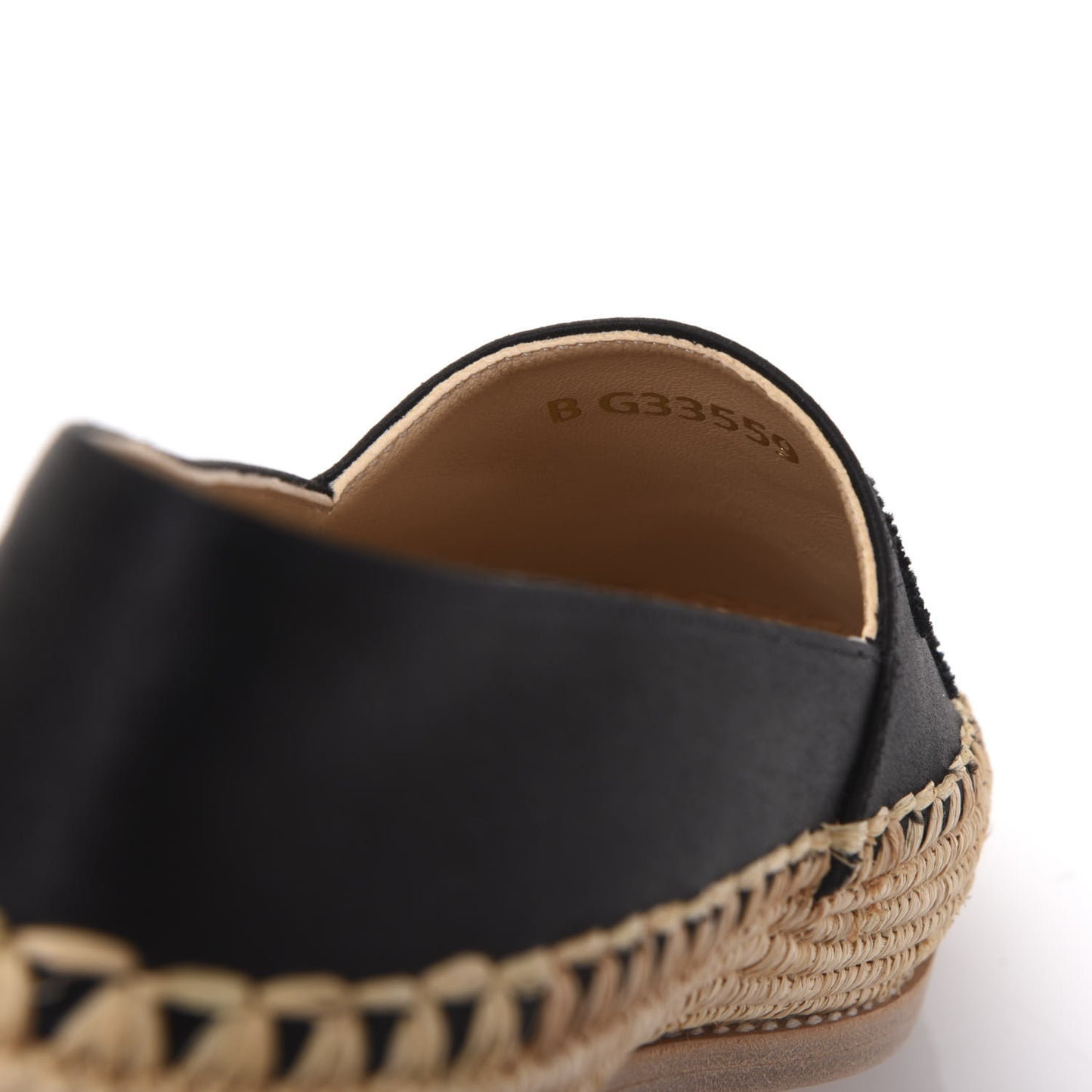 Satin Grosgrain Espadrilles 37 Black