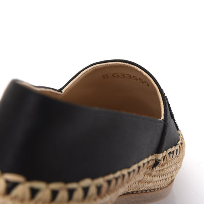 Chanel Satin Grosgrain Espadrilles 37 Black 8 of 9