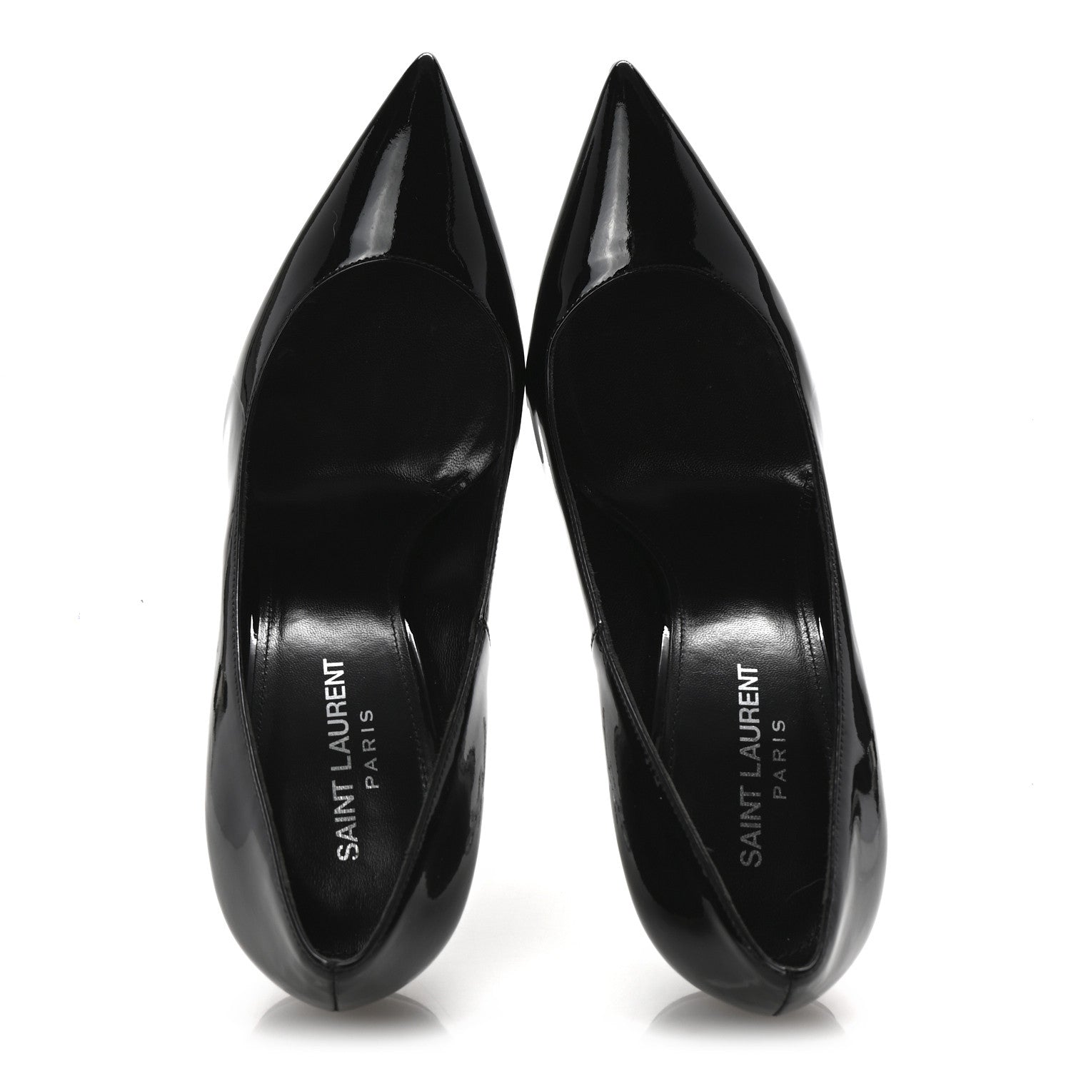 Saint Laurent Patent Opyum 110 Pumps 39 Black Silver 2 of 10