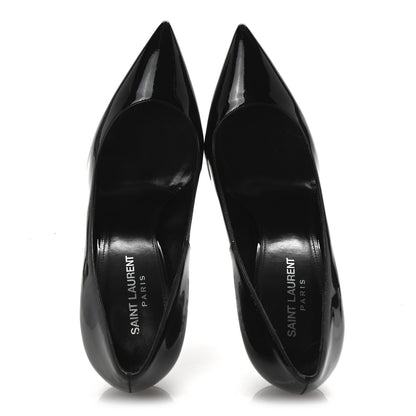 Saint Laurent Patent Opyum 110 Pumps 39 Black Silver 2 of 10
