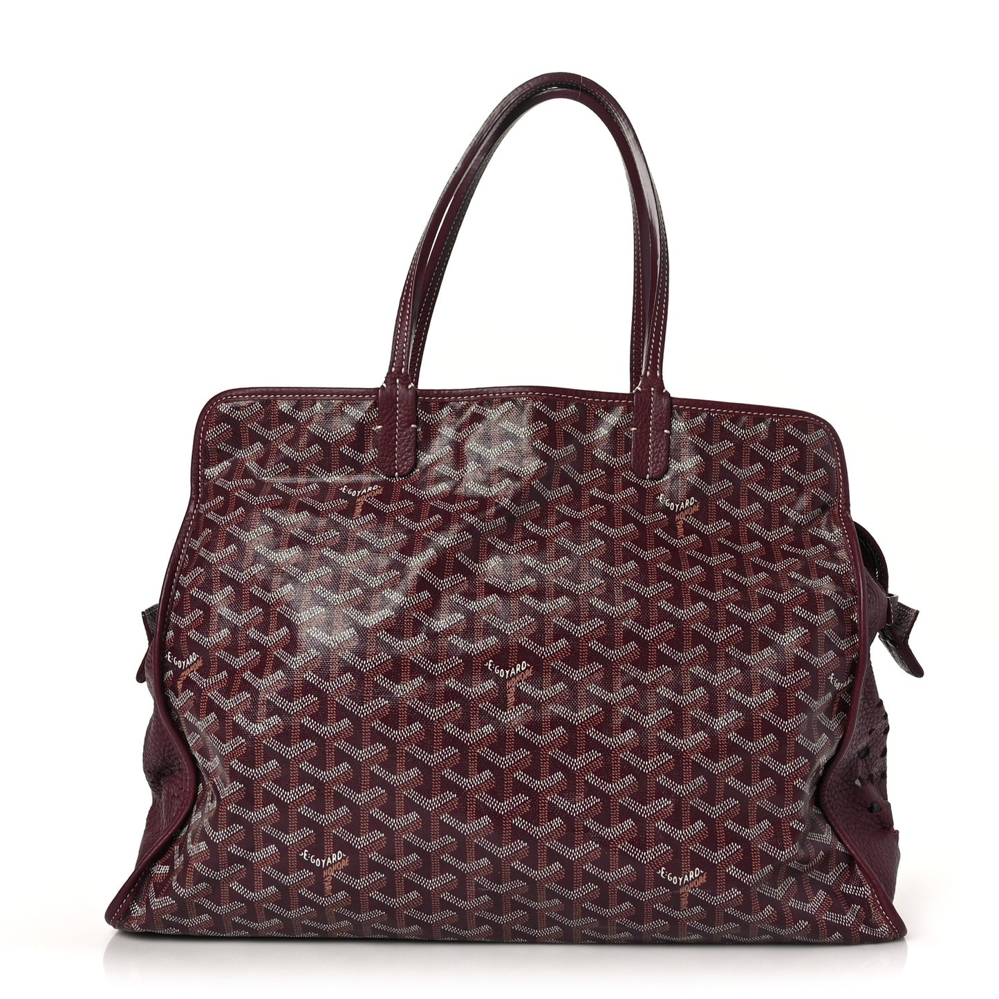Goyardine Sac Hardy Pet Carrier PM Burgundy
