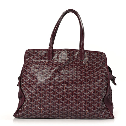 Goyard Goyardine Sac Hardy Pet Carrier PM Burgundy 1 of 11
