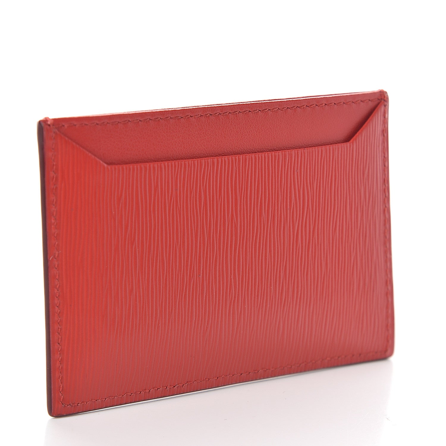 Prada Vitello Move Metal Card Case Lacca 2 of 5