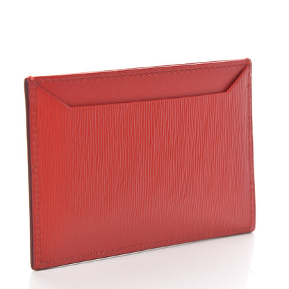 Prada Vitello Move Metal Card Case Lacca 2 of 5