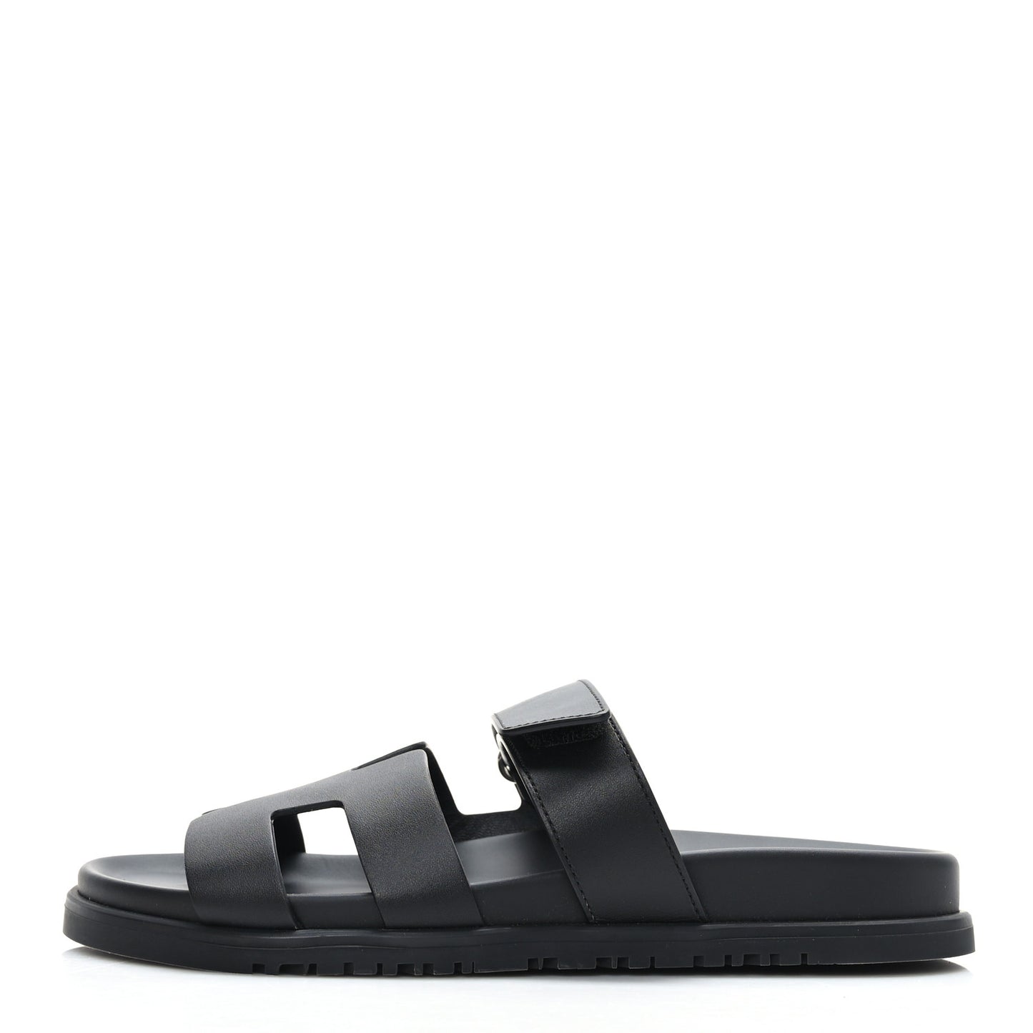 Calfskin Womens Chypre Sandals 38.5 Black