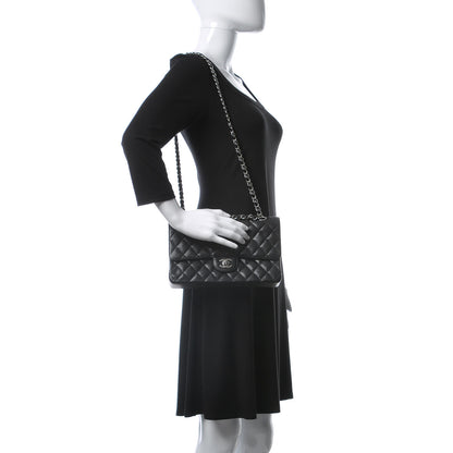 Chanel Caviar Quilted Medium Double Flap Black 3 of 13