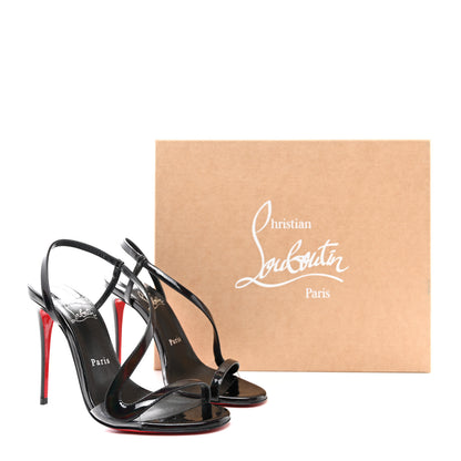 Christian Louboutin Patent Psychic Rosalie 100 Sandals 36 Black 9 of 9