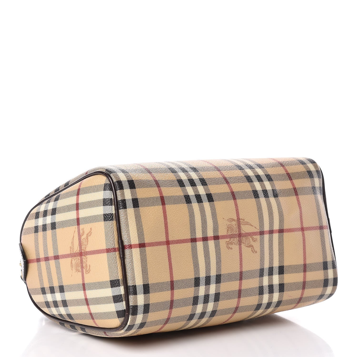 Burberry Haymarket Check Small Chester Bowling Bag Chocolate 4 of 17