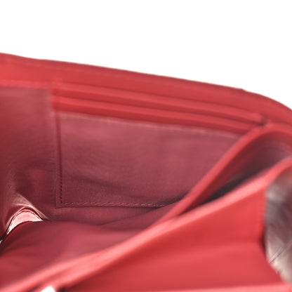 MCM Grained Calfskin Wallet Pink 8 of 10