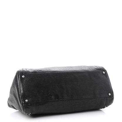 Chanel Glazed Calfskin East West Modern Chain Tote Black 4 of 9