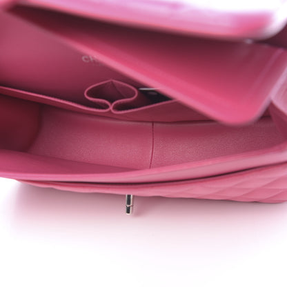 Chanel Lambskin Quilted Jumbo Double Flap Fuchsia 5 of 11