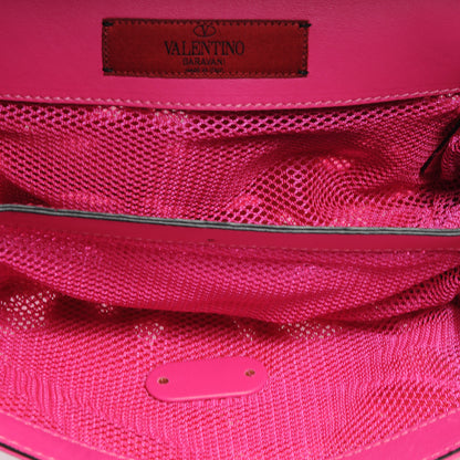 Valentino Garavani Nappa Lace Girello Flap Pop Fuxia 7 of 8