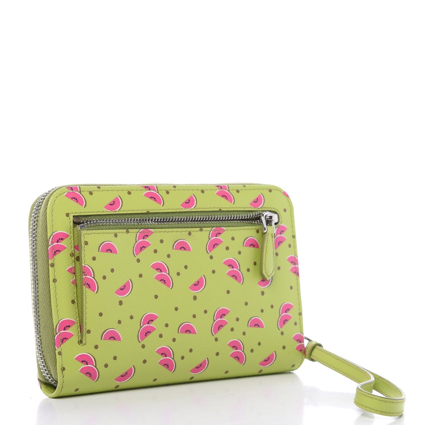 Saffiano Watermelon Print Phone Wristlet Wallet Erba