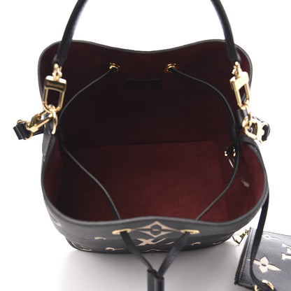 Louis Vuitton Empreinte Monogram Giant Neonoe MM Black Beige 6 of 9