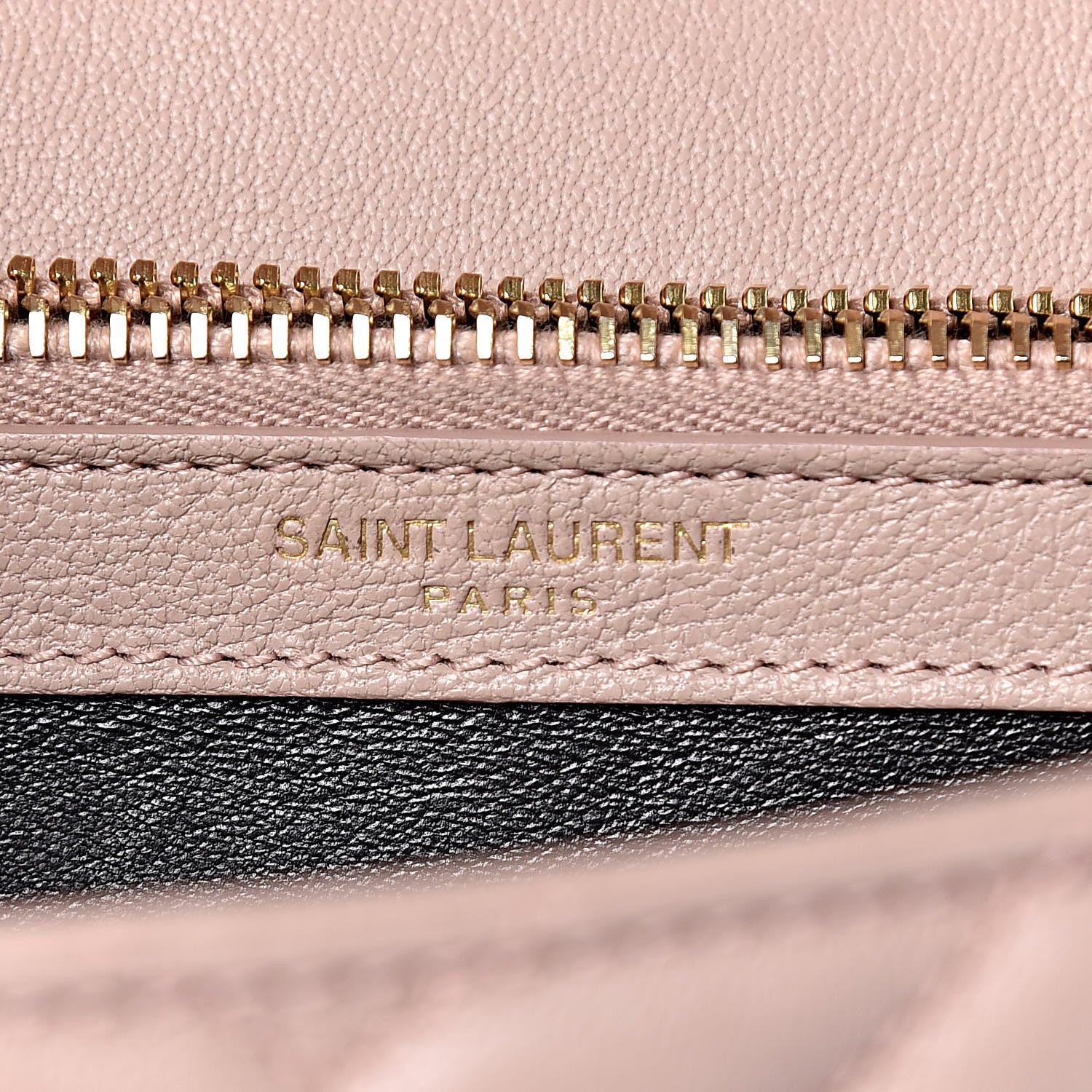 Saint Laurent Sheepskin Matelasse Chevron Monogram Medium College Bag Rose Poudre 6 of 10