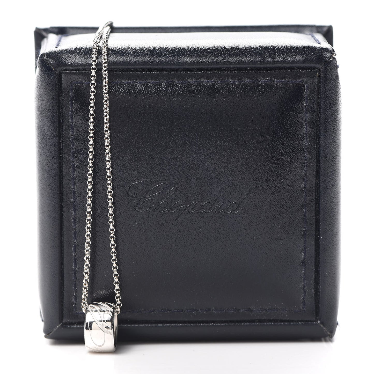 18K White Gold Chopardissimo Pendant Necklace