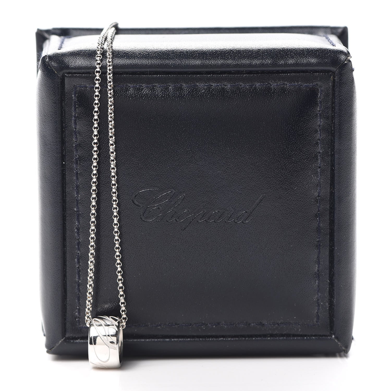 Chopard 18K White Gold Chopardissimo Pendant Necklace 6 of 6