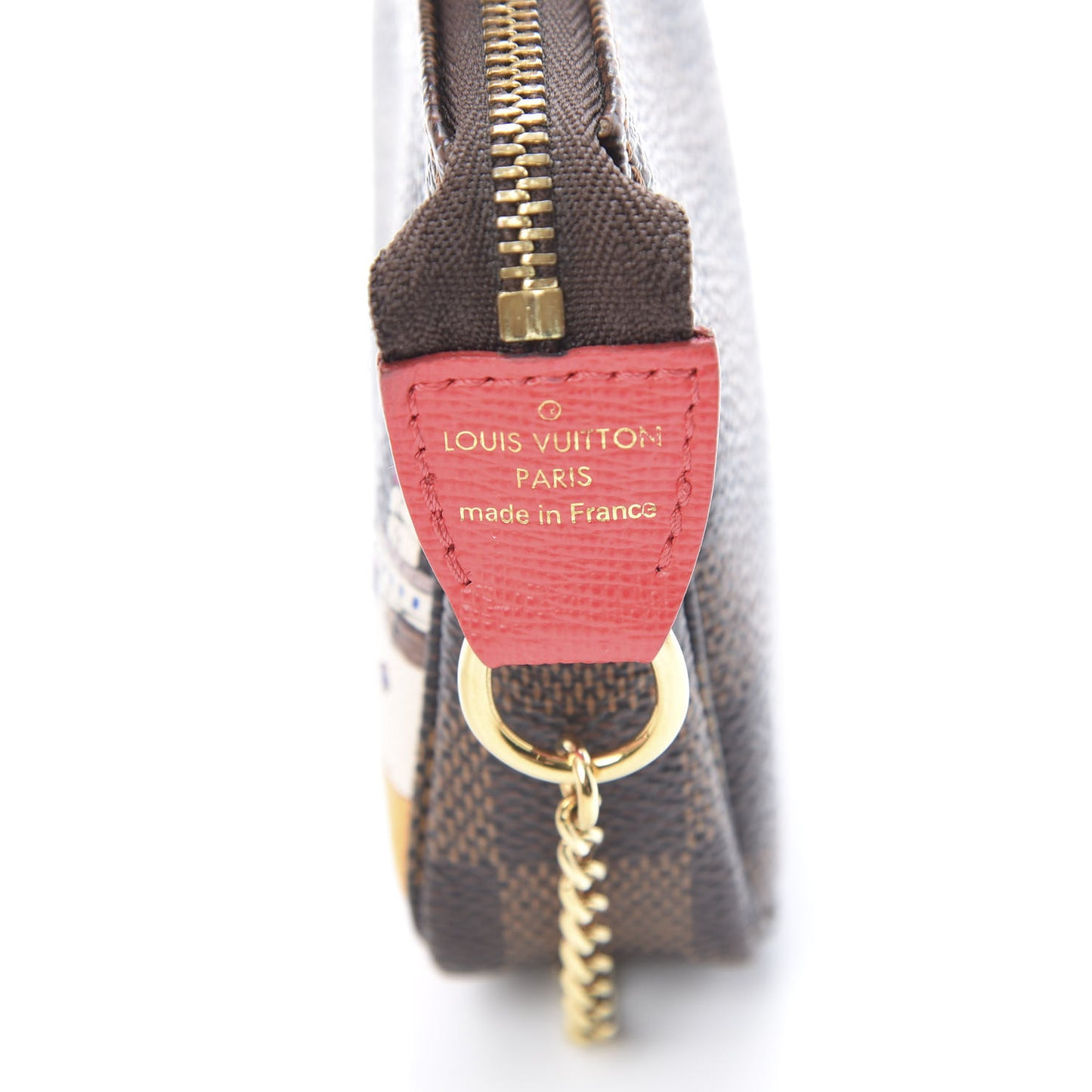 Damier Ebene 2016 Christmas Animation Mini Pochette Accessories