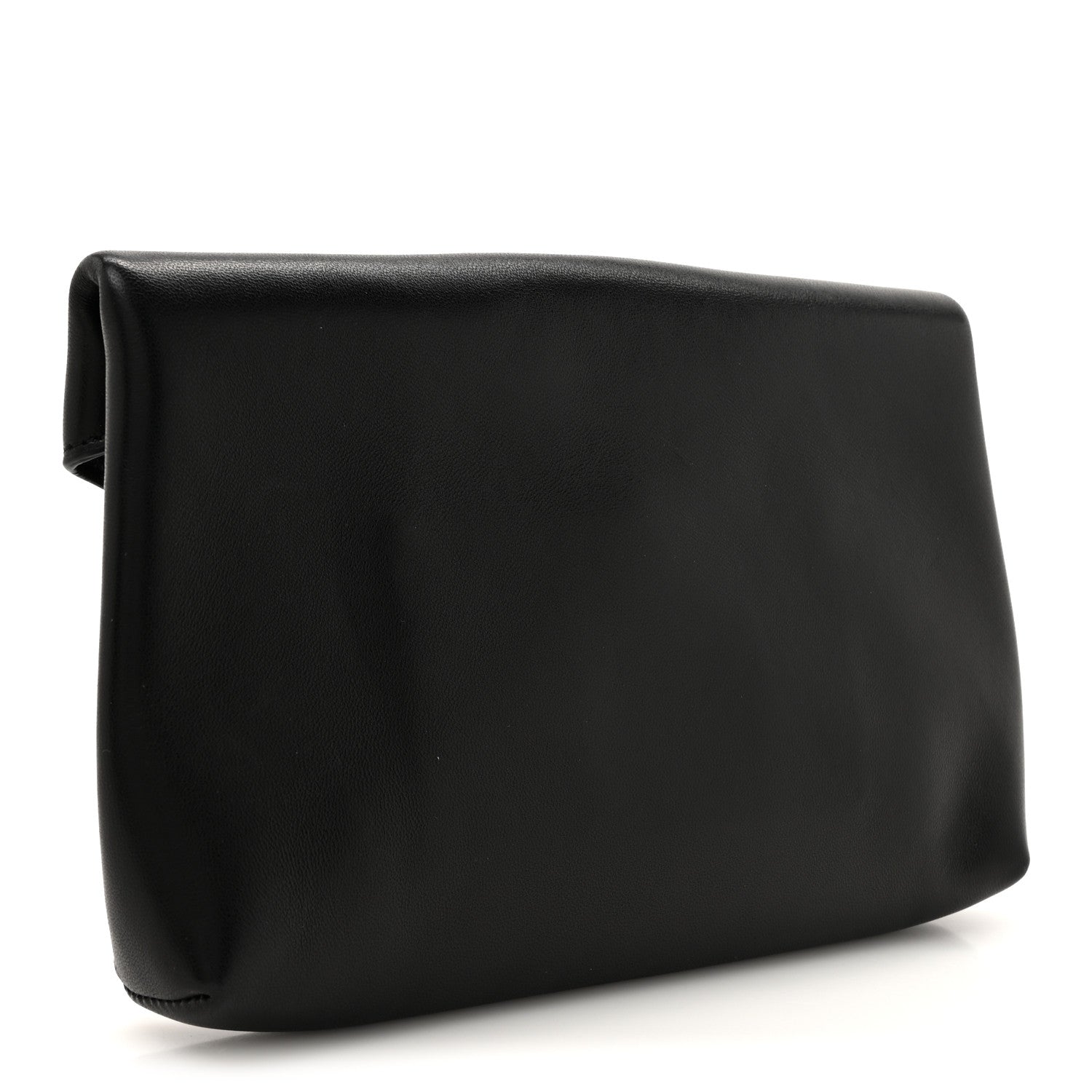 Saint Laurent Lambskin Small Cassandre Envelope Pouch Black 3 of 8