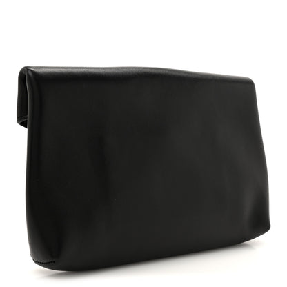 Saint Laurent Lambskin Small Cassandre Envelope Pouch Black 3 of 8