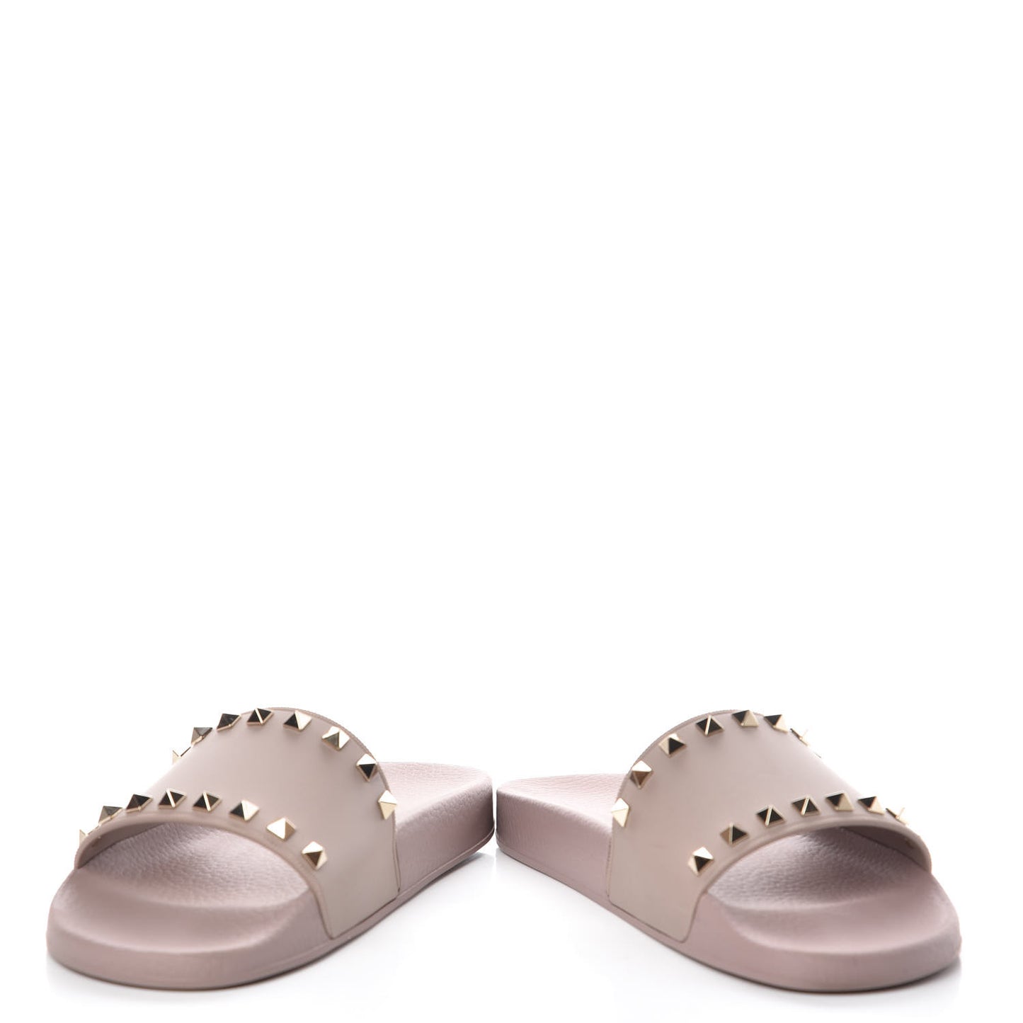 Rubber Rockstud Slide Sandals 40 Poudre