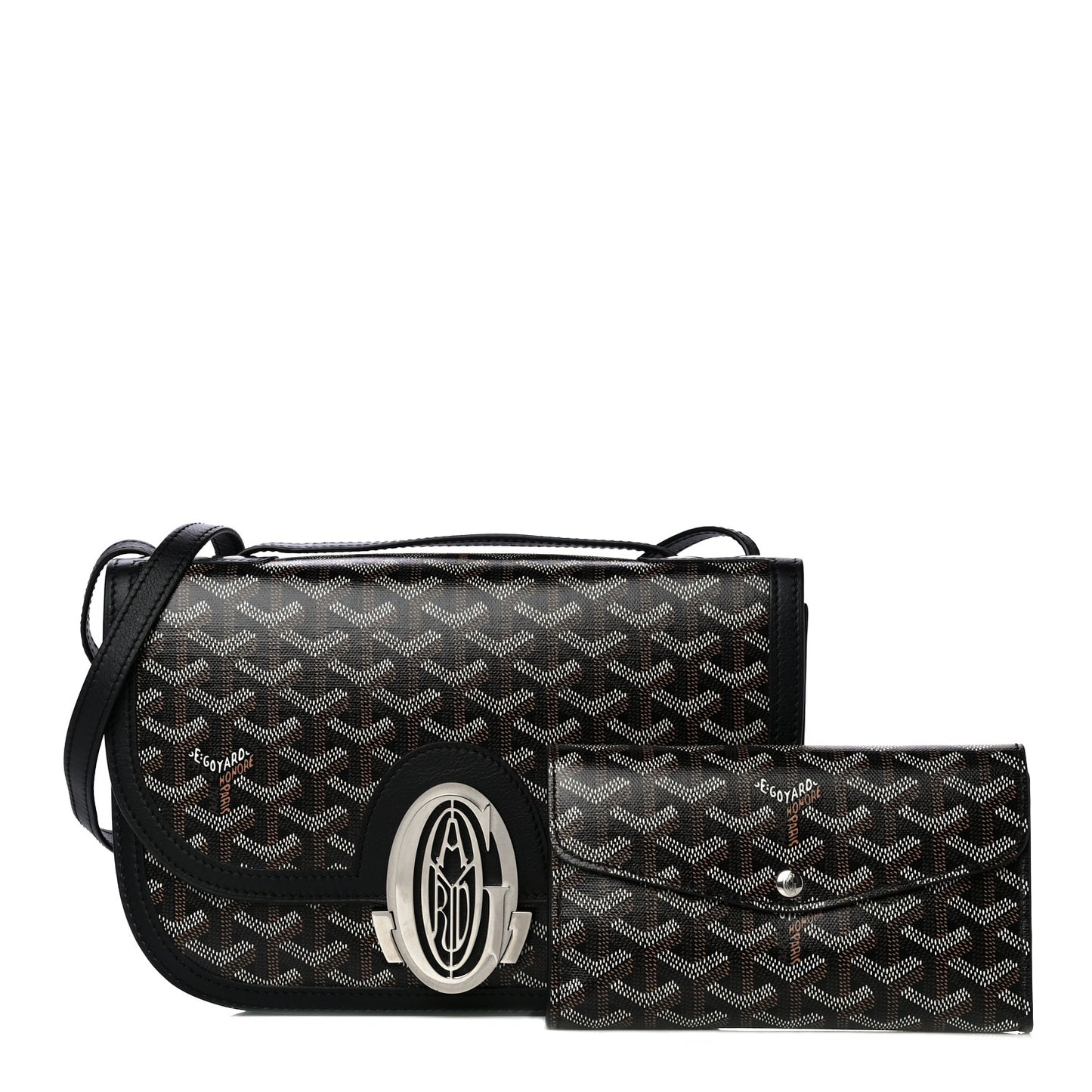 Goyardine 233 PM Shoulder Bag Black