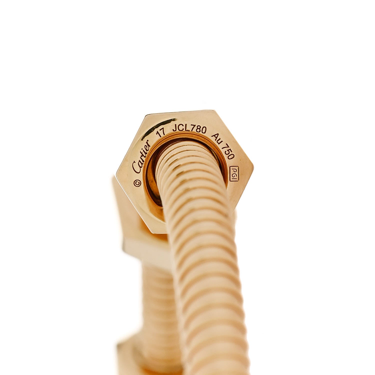 Cartier 18K Yellow Gold Ecrou de Cartier Bracelet 17 3 of 4