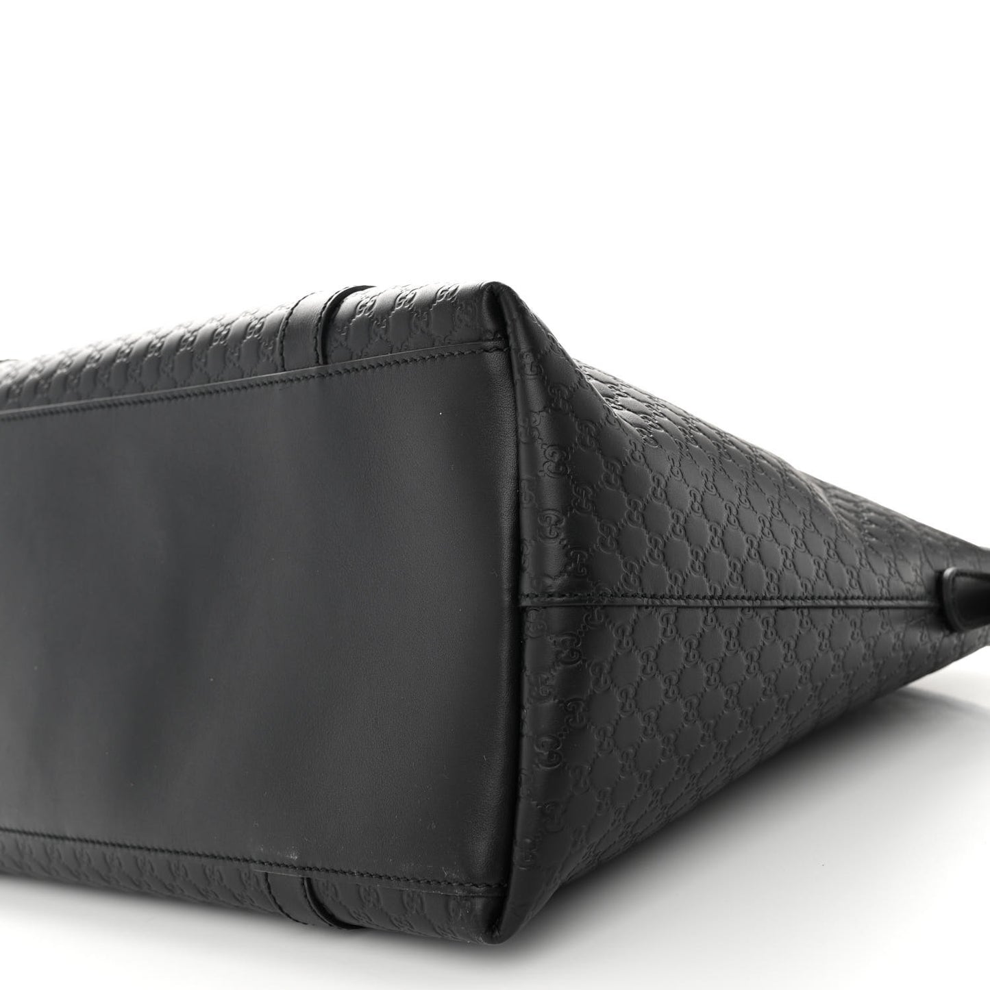 Soft Microguccissima Large Dome Satchel Black