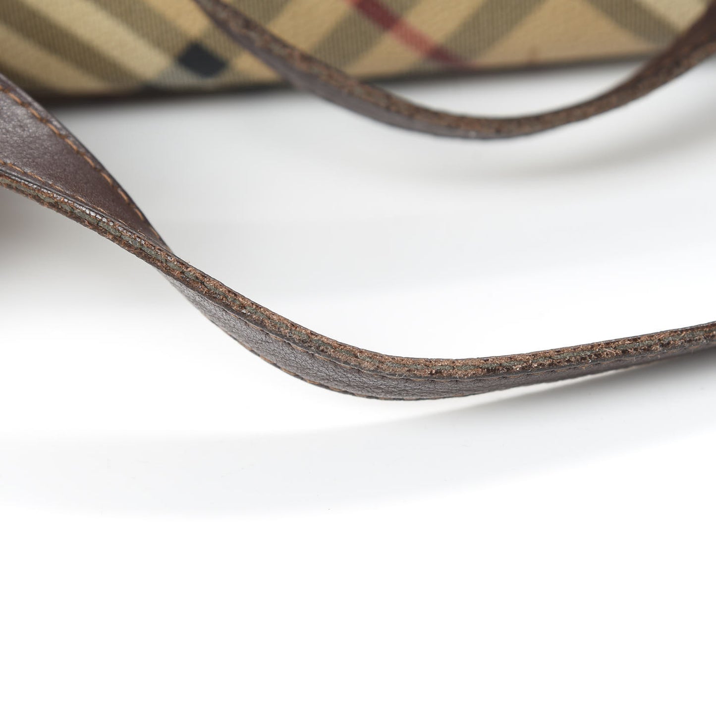 Haymarket Check Studded Tote Bag Chocolate