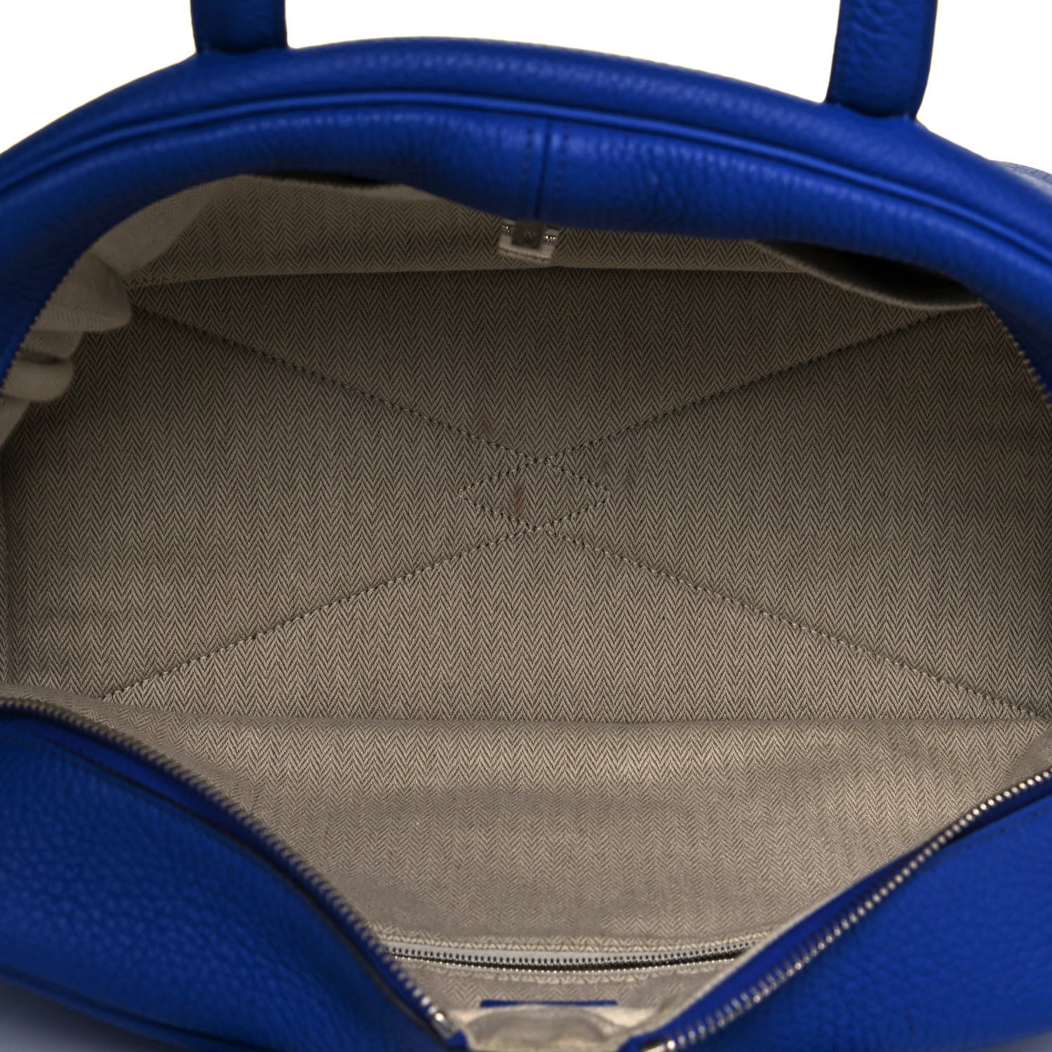 Hermes Taurillon Clemence Victoria II 35 Bleu Electrique 6 of 13