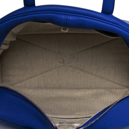 Hermes Taurillon Clemence Victoria II 35 Bleu Electrique 6 of 13