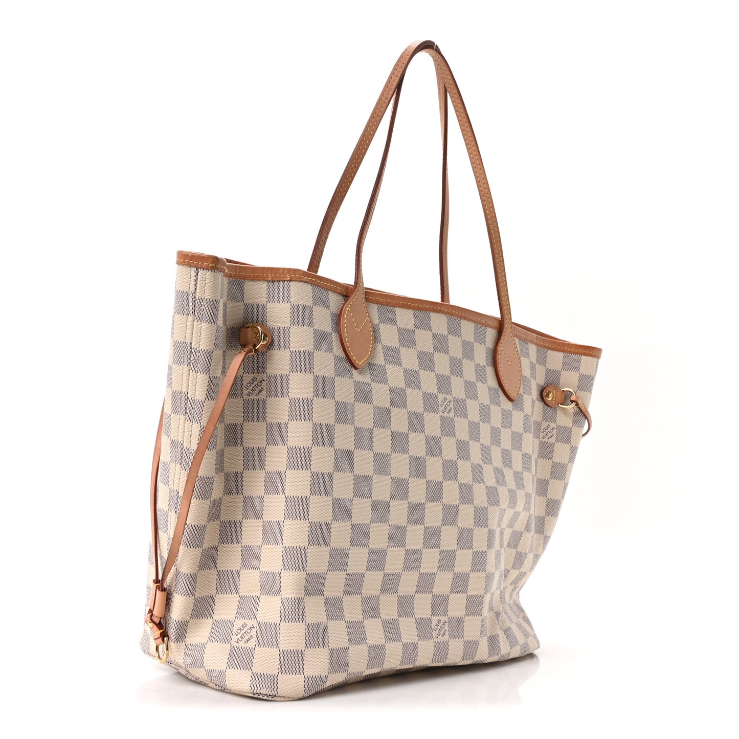 Damier Azur Neo Neverfull MM Rose Ballerine