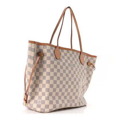 Louis Vuitton Damier Azur Neo Neverfull MM Rose Ballerine 4 of 11