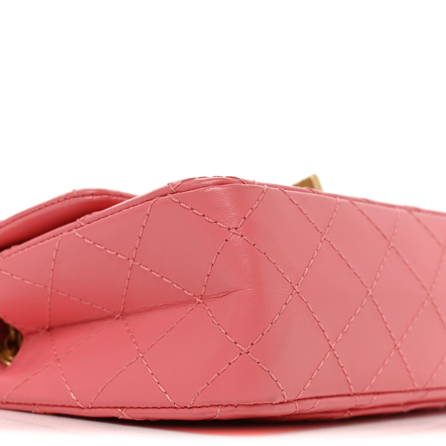 Chanel Aged Calfskin Quilted 2.55 Reissue Mini Flap Coral 9 of 11