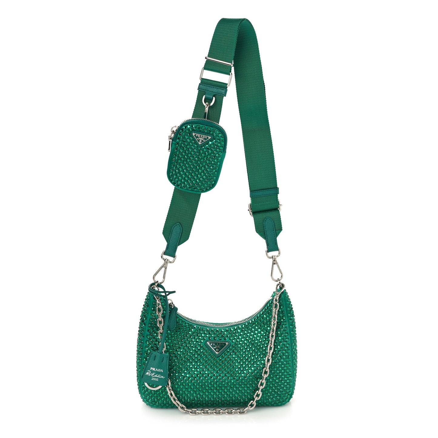 Satin Crystal Re-Edition 2005 Shoulder Bag Mango