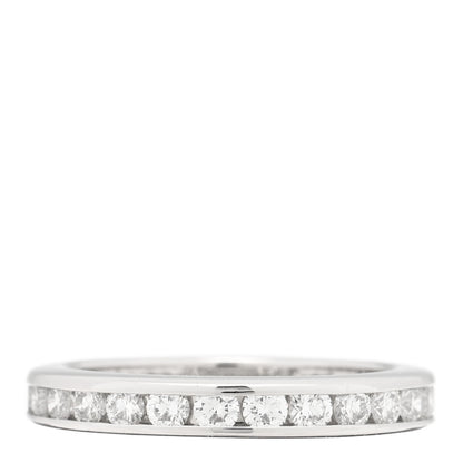 Tiffany Platinum Diamond 3mm Wedding Band Ring 50 5.25 1 of 4