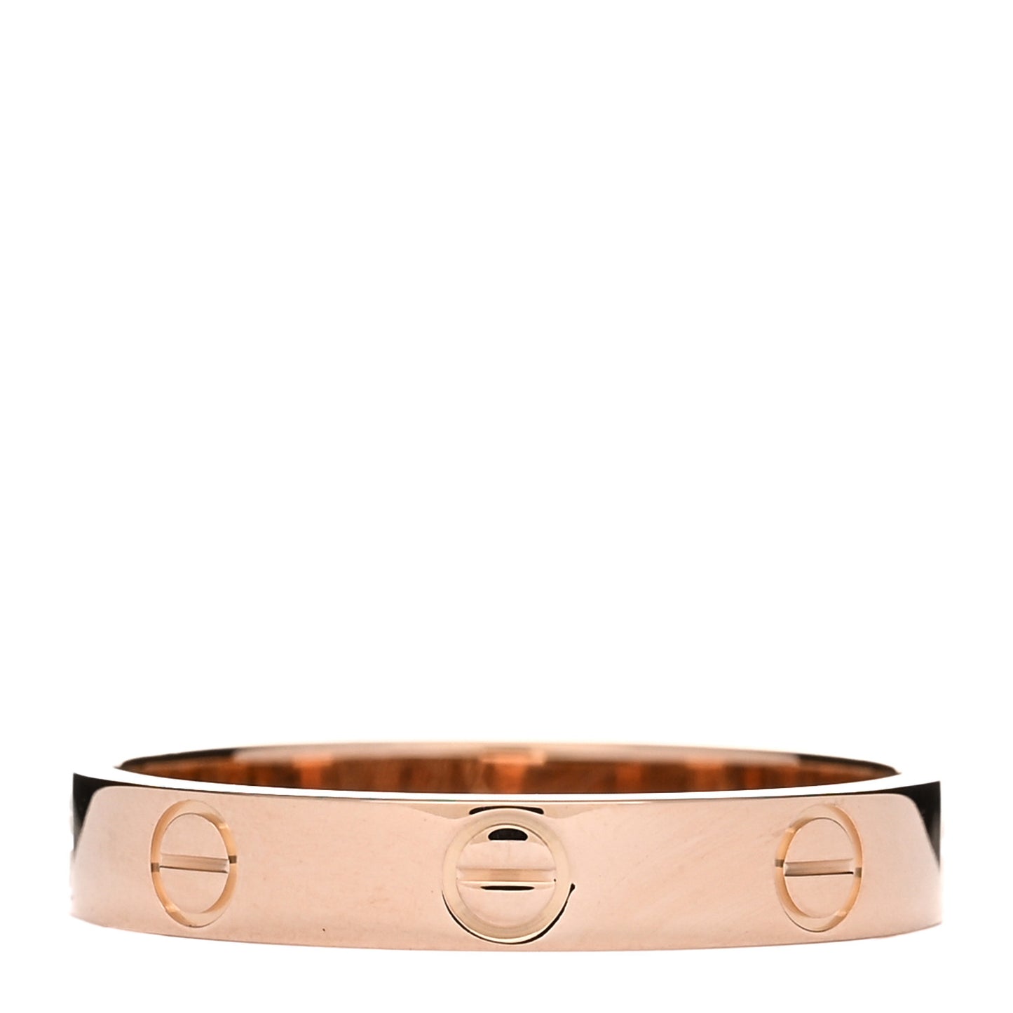 18K Pink Gold 3.5mm LOVE Wedding Band Ring 57 8