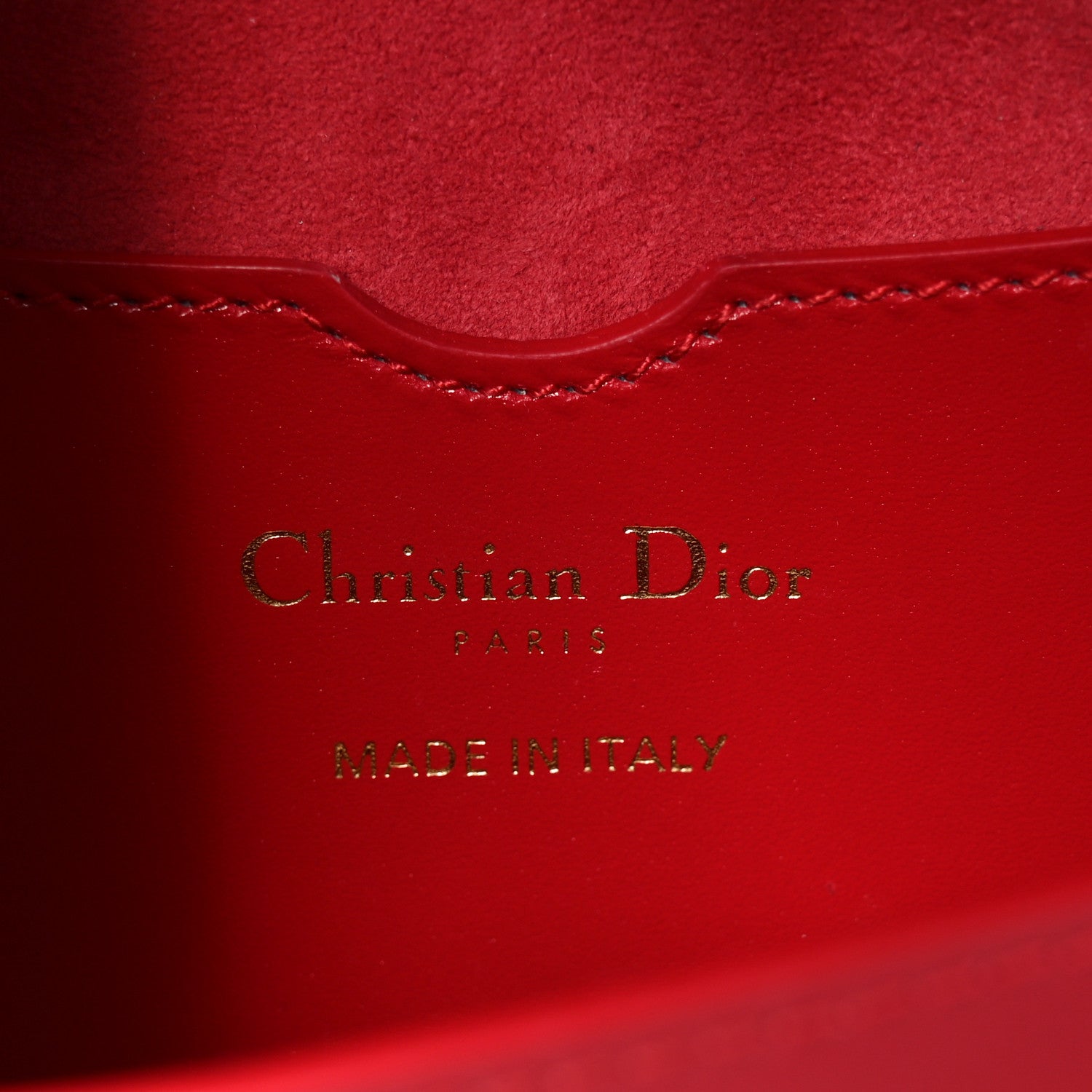 Christian Dior Box Calfskin East West Bobby Bag Flame Scarlett 6 of 10
