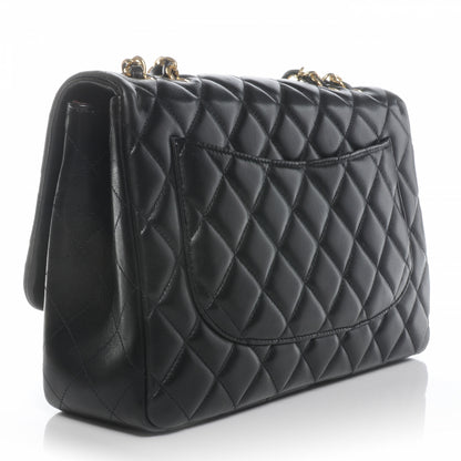 Chanel Lambskin Jumbo Single Flap Black 3 of 9