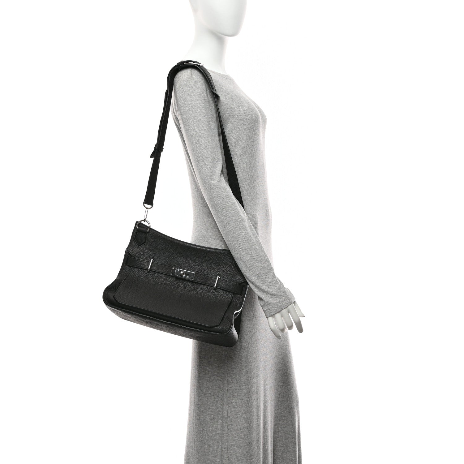 Hermes Taurillon Clemence Jypsiere 34 Black 2 of 10